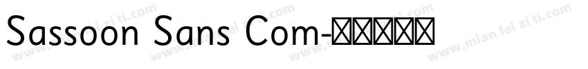 Sassoon Sans Com字体转换